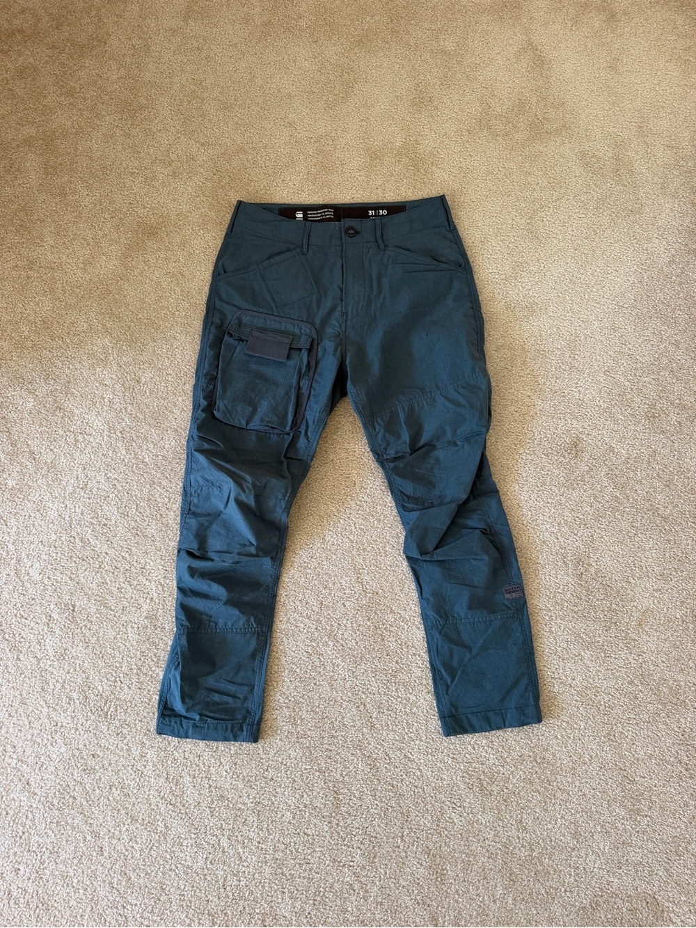 G-Star Men's Dark Teal Cargo Pants